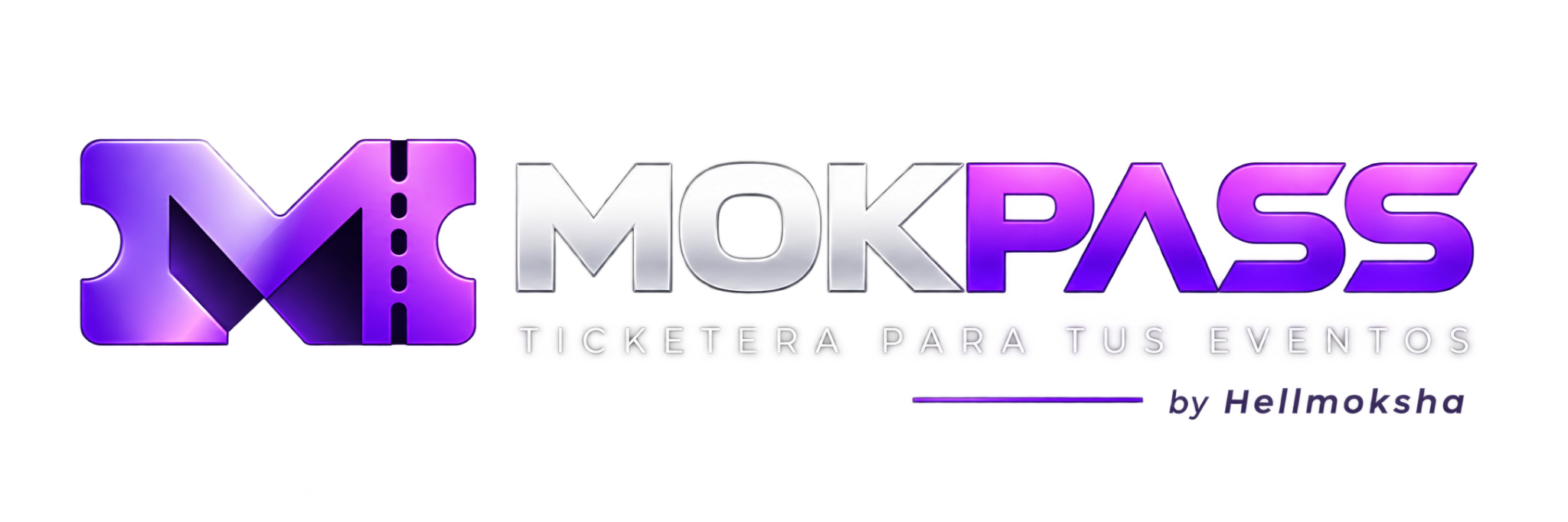 Logo Mokpass metálico